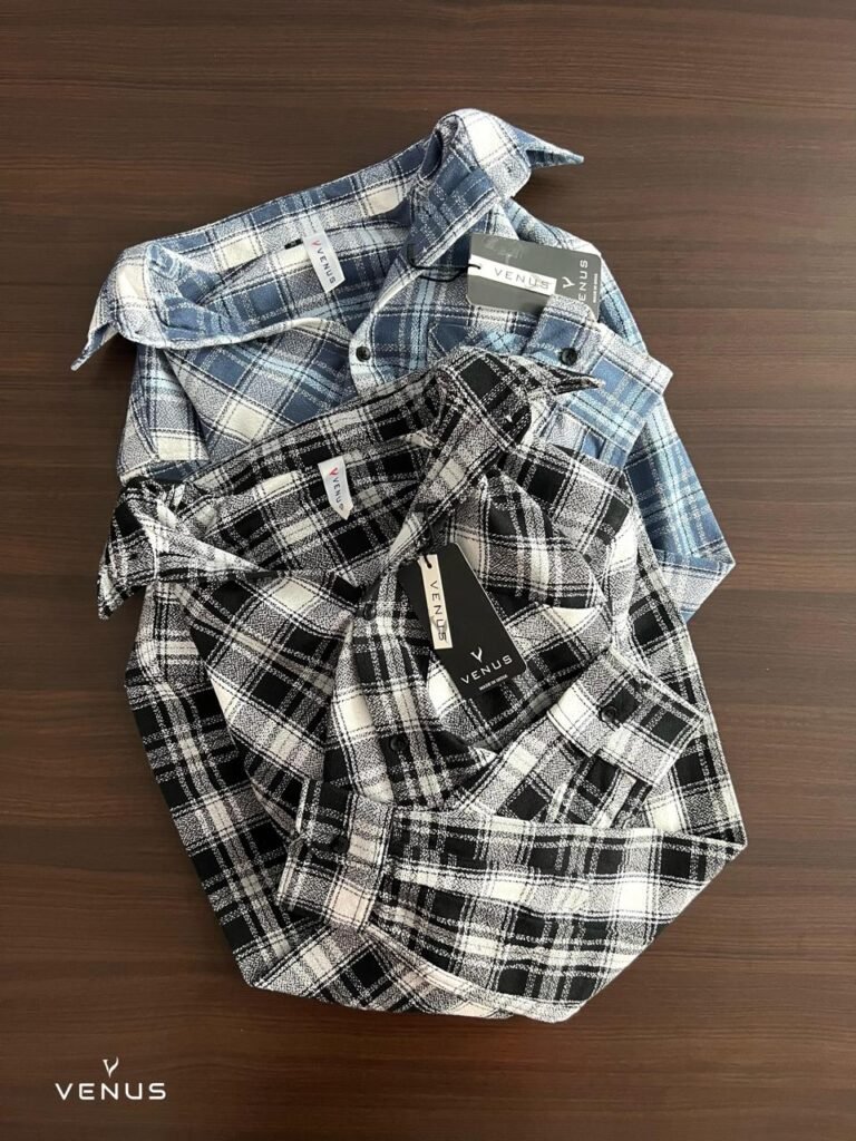 black and blue checked cotton Casual shirt for men – Suryacotton