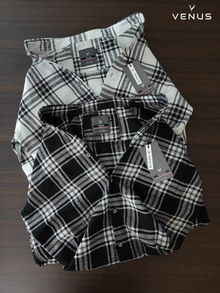 black checked cotton Casual shirt for men – Suryacotton
