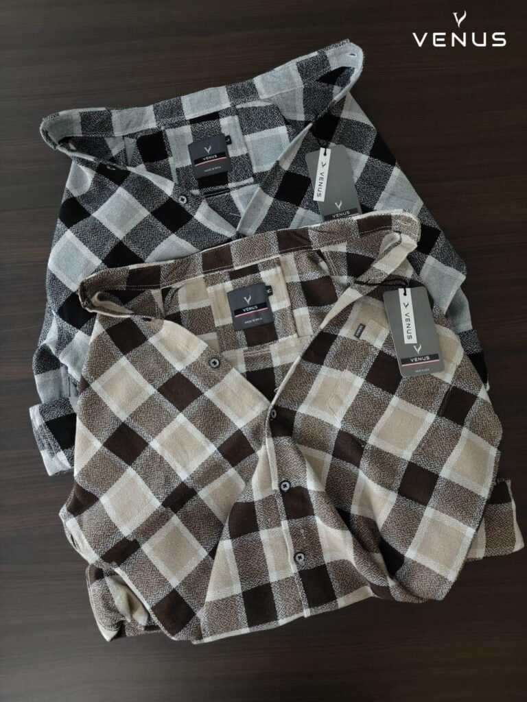 blue checked cotton Casual shirt for men – Suryacotton