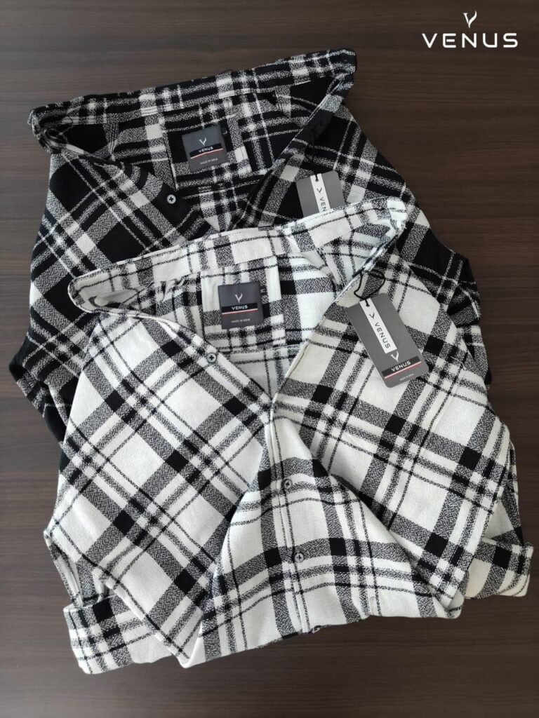 black checked cotton Casual shirt for men – Suryacotton