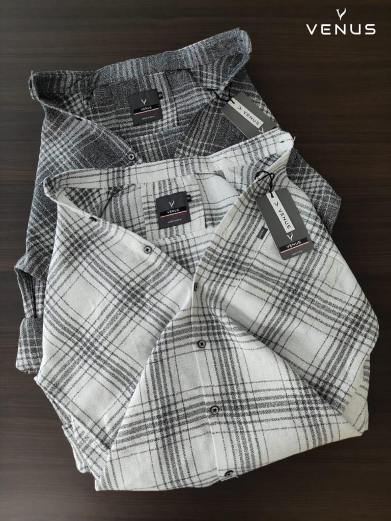 grey checked cotton Casual shirt for men – Suryacotton